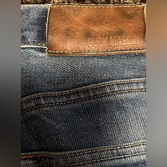 Buck Mason Men’s Size 31x32 Button Fly Standard Fit Selvedge Denim Blue EUC - Picture 7 of 10